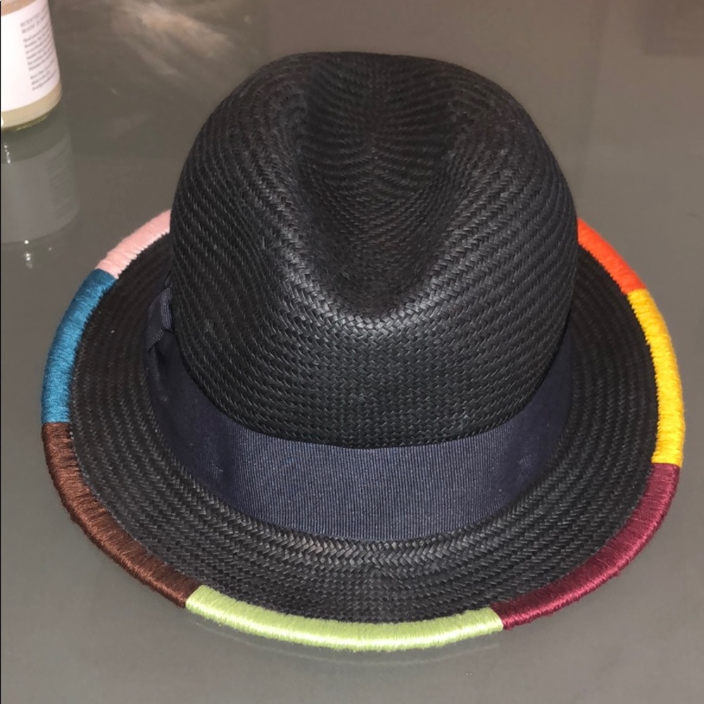 Paul Smith Grey Hat with Colorful Trim